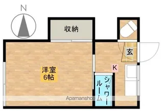 コーポ金森【202号室】の間取り