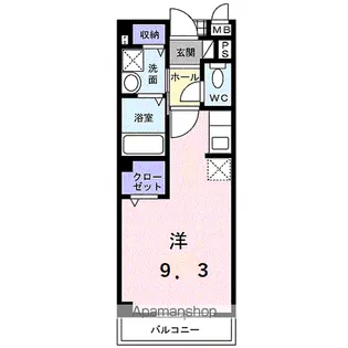 MILKY WAY【103号室】の間取り