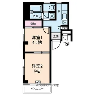 第2梨本マンション【2階】の間取り