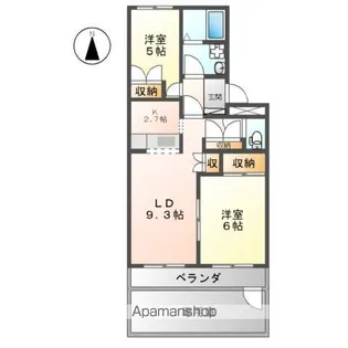 長野県塩尻市大字広丘吉田【アパート】の間取り