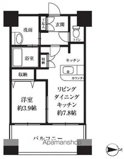 HF西新宿レジデンスWEST【10階】の間取り