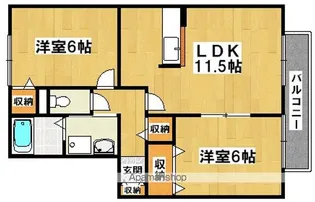 大阪府富田林市加太2丁目【アパート】の間取り