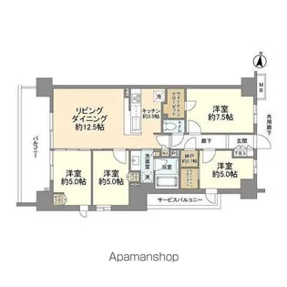 シティテラス八千代緑が丘ブリーズコート【11階】の間取り