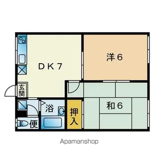 レピュート大隈【102号室】の間取り
