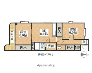 ビューパレス雅【403号室】の間取り
