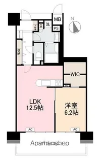 アルファライフ瓦町北905号【905号室】の間取り