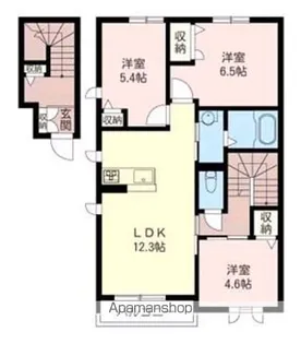 デルフィⅡ【203号室】の間取り