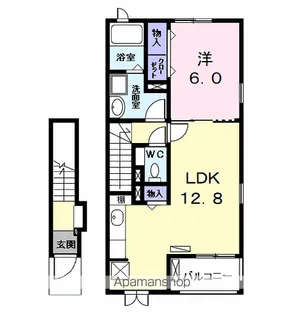 カーサ セレノ【2階】の間取り