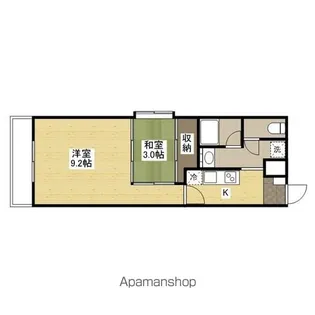 クレベール相原【3階】の間取り
