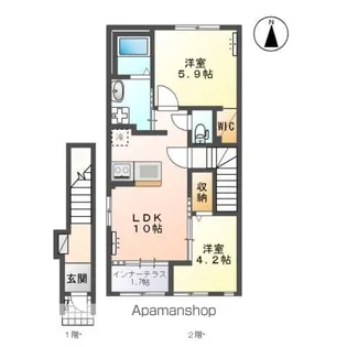 パデシオンⅢ【2階】の間取り