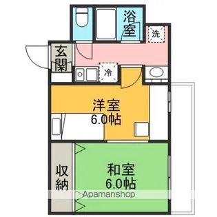 JRF フレシア金沢【617号室】の間取り