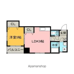 ロイヤル神屋71【1301号室】の間取り