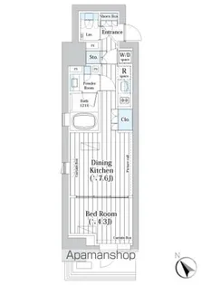 ライオンズフォーシア築地ステーション【2階】の間取り