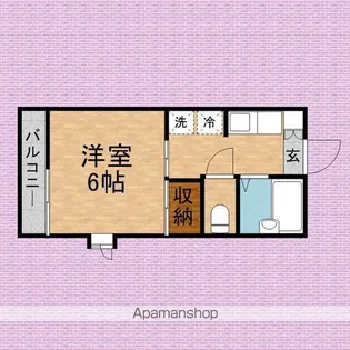 アイビーコーポ【1階】の間取り