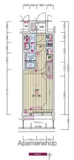 プレサンス ジェネ 新栄町駅前 葵【12階】の間取り
