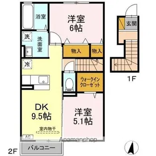 セジュール輝【2階】の間取り