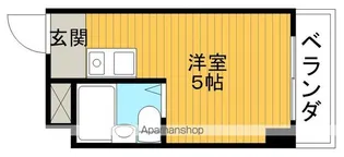 1Rの間取り画像