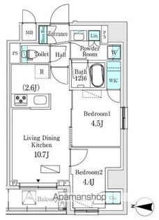 ASMACI MAISON両国Ⅰ【7階】の間取り