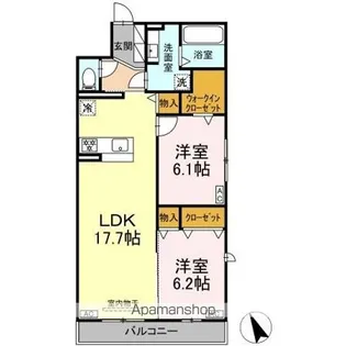 プランドール【2階】の間取り