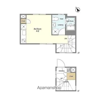 TAKANAWA CUBE EAST【1階】の間取り