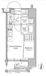 プラウドフラット亀戸ステーションプレイス【14階】の間取り