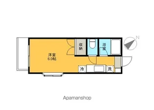 ブルーラビット【206号室】の間取り