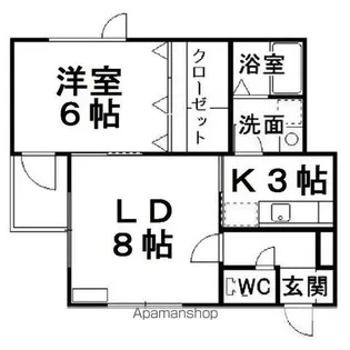 サンセットラピュタ【A-23号室】の間取り
