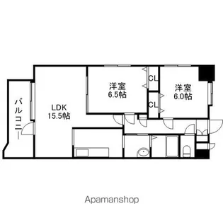 マノワールブラン【5階】の間取り