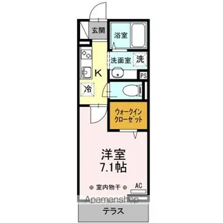 コーポ盛コーポ和 コーポ盛【1階】の間取り