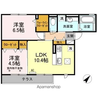 ブラウニー【1階】の間取り