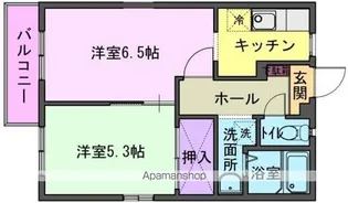 シティハイツ北上Ⅱ B【201号室】の間取り