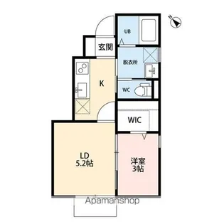 ROOMS白新町【1階】の間取り