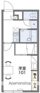 レオパレスPINEBEACH【113号室】の間取り