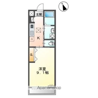 スュプレームN【1階】の間取り