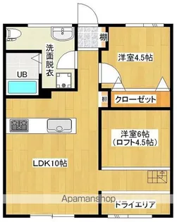 CAT BOX LOFTA棟【2階】の間取り