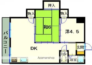 第2シモビル【5階】の間取り