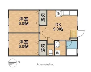 オレンジハウス【2階】の間取り