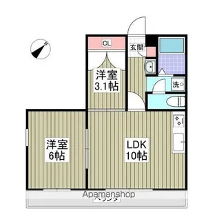 エレミタージュ【2階】の間取り