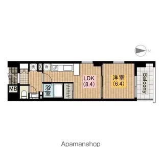 コンソラーレ上町台Ⅱ【3階】の間取り