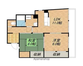ワシダビル【502号室】の間取り