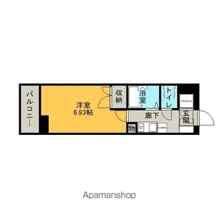 1Kの間取り画像