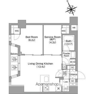 コンフォリア中葛西【2階】の間取り