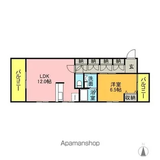 エンシェント山荘通り【2階】の間取り