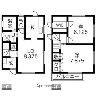 岩手県花巻市本館2丁目【一戸建】の間取り