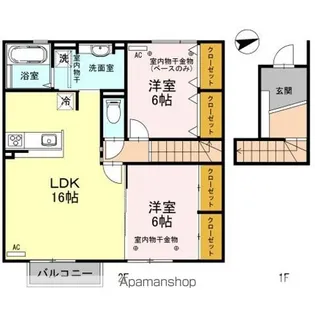 サンヴェルディⅤ【2階】の間取り