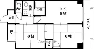 カーサ田中【503号室】の間取り