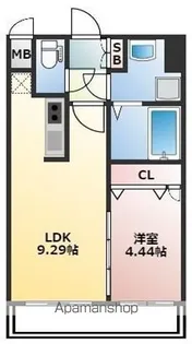 CALM RIVIERE箱崎【10階】の間取り