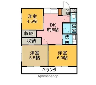 マンションチェリー【2階】の間取り