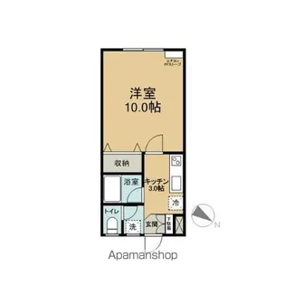 メゾンサンヒルズ【102号室】の間取り