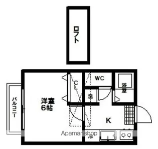 レジデンス愛112【1階】の間取り